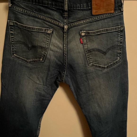 Levi’s jeans vintage denim red tag 511 33 by 32 Classic Blue Denim Jeans - Picture 5 of 5